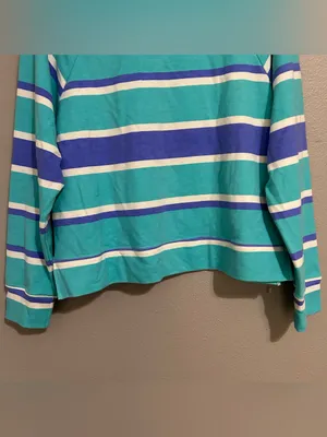 Wildfox Blue Striped Pullover Sweater & Shorts Loungewear Set Womens Size Medium thumbnail 8