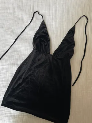 Tobi Black Velvet Dress thumbnail 5