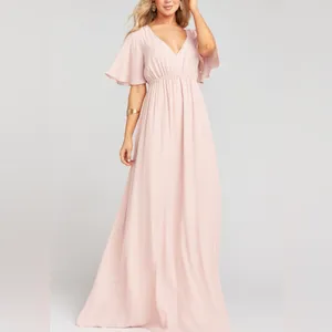 Show Me Your Mumu $198 Bridesmaid Dress‎ Pink Emily Empire Waist Gown Maxi thumbnail 2