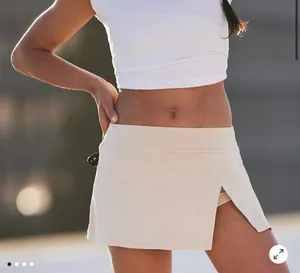 FP Movement by Free People Cream Athletic Skort with Side Slit thumbnail 2