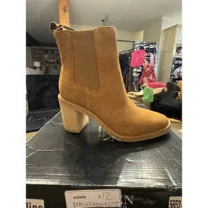 Ralph Lauren Marianna Bootie - Water Repellant Suede Brown Size 10 thumbnail 3