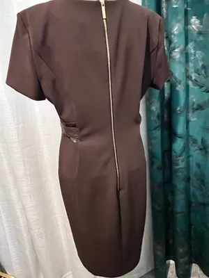 Calvin Klein Work Dress Brown thumbnail 4