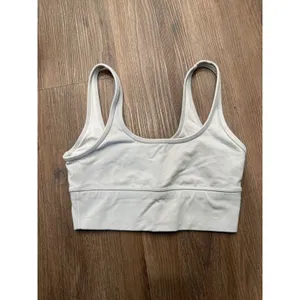 TnAction Aritzia Light Blue Scoop Neck Sports Bra Size S Logo Activewear thumbnail 2