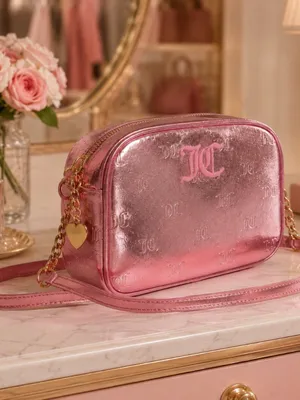 Juicy Couture Good Times Pink Metallic Crossbody Bag NWT thumbnail 4