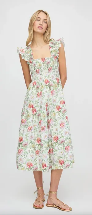🌸 NWOT‎ Hill House Home The Ellie Nap Dress Peony Chintz XS 🌸 thumbnail 1