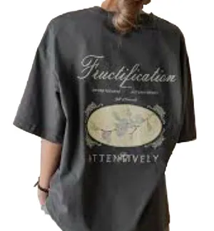 Gray Graphic T Shirt Size M thumbnail 1