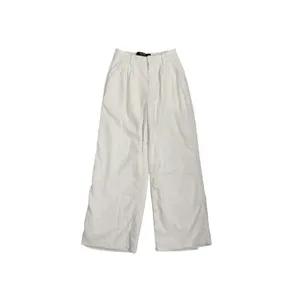 Hollister Livvy Wide Leg White Linen Blend Baggy High Rise Pants Size XS thumbnail 2