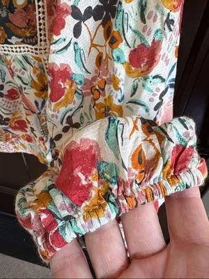 EUC Anthropologie Maeve Nikki Peasant Top Size Medium thumbnail 5