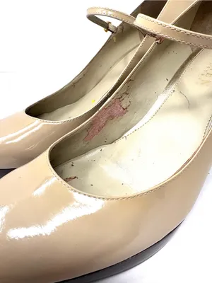 LAUREN RALPH LAUREN grey/taupe wedge Mary jane shoes, size 9 thumbnail 12