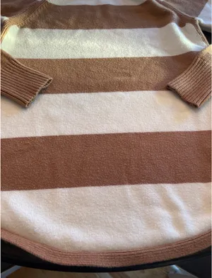 Anthropologie Rebekah striped tunic sweater medium thumbnail 3