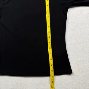 Edikted Women’s Black Ribbed Turtleneck Long Sleeve Top Size Medium thumbnail 6