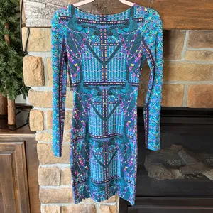 Mara Hoffman Cut Out Camel print Dress thumbnail 7