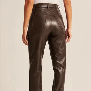 12th Tribe Vegan Brown Leather Pants thumbnail 2
