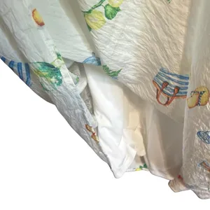 Rachel Zoe Ivory Beach Print Maxi Dress Size 2 Smocked Back NWOT thumbnail 6