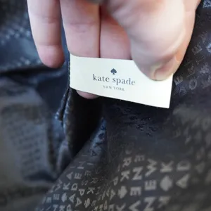 Kate Spade New York Black Saffiano Leather Drawstring Tote Bag Gold Hardware thumbnail 9