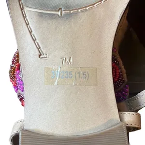 Guess 7 Pink Tan Beaded Embellished T-Strap Flip‎ Flop Sandals Boho Festival thumbnail 8