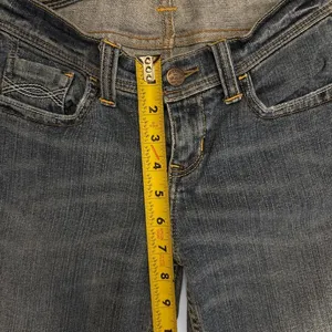 Y2K Abercrombie & Fitch Women's Low Rise Bootcut Jeans Size 0 Medium Wash thumbnail 5