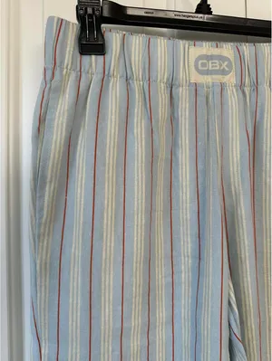 Pacsun Outer Banks Beachcomber Linen Boxer Pants Blue Stripe XS thumbnail 6