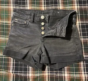 Black American Eagle Shorts Denim Stretch thumbnail 1
