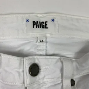Paige Jeans‎ Womens 24 White Verdugo Crop Skinny Raw Hem Stretch Mid Rise Denim thumbnail 8