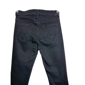 Mother The Insider Crop Step Fray Jeans in Not Guilty Black Mid Rise Size 29 thumbnail 4