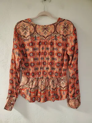 NEW Free People Falling For You Top in Red Pink Small thumbnail 3