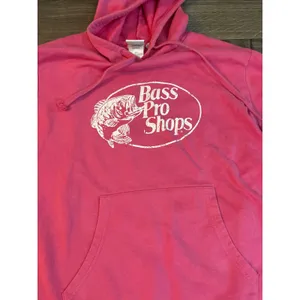 Bass Pro Shops‎ Pink Hoodie Sweatshirt Womens XL Long Sleeve Pullover Hooded Top thumbnail 2