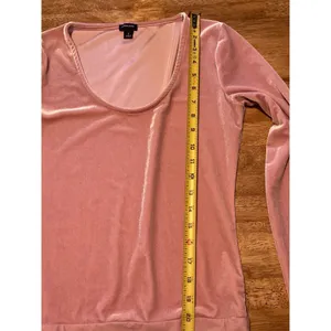 J CREW Stretch Pink Velvet‎ Bodysuit Womens Small Balletcore Preppy thumbnail 7