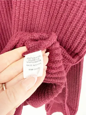 All the Ways Delta Chunky Knit Turtleneck Tunic Sweater M thumbnail 7