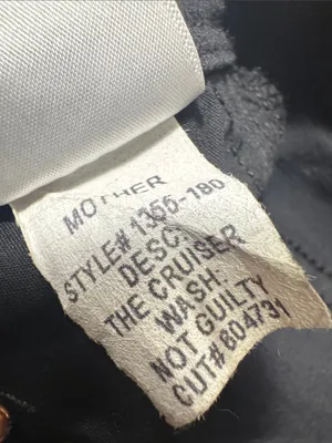 Mother Denim The Cruiser Flare Black Denim Jeans In Not Guilty 26 thumbnail 7