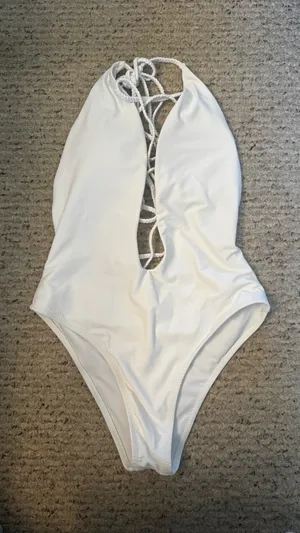 SheIn Criss-Cross One Piece Swimsuit thumbnail 2