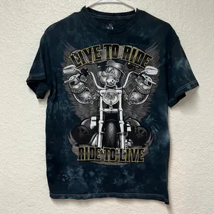 MAD ENGINE Popeye Live to Ride Ride to Live Graphic T-shirt Size Medium thumbnail 9