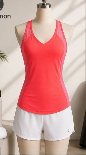 Lululemon Run with the Sun Neon Coral Tank Top Size 4 NWOT thumbnail 1