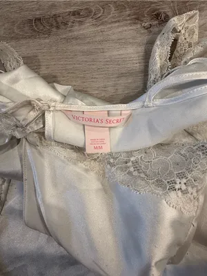 Victoria Secret White Lace Slip Dress Size Medium thumbnail 8