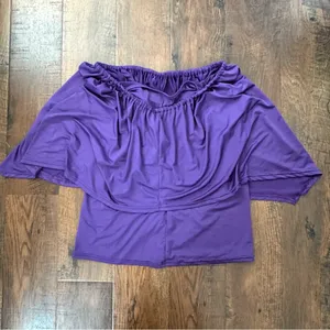 DREAGAL purple shawl top, size XL thumbnail 3