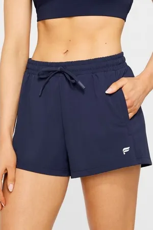 Fabletics All Day Short Womens Small Navy Blue Athletic Running Gym Pockets thumbnail 1