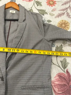 Houndstooth print blazer Gray Size M thumbnail 6