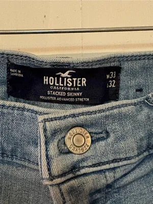 Hollister Light Blue Distressed Skinny Jeans for Women thumbnail 3