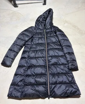 Save the duck ultra light jacket Women's Hooded Long Puffer Coat black 1/S thumbnail 1
