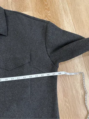 Banana Republic Solid 4 Pocket Shacket Oversized Jacket Dark Charcoal Size XL thumbnail 15