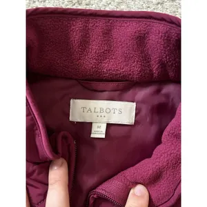 talbots women’s M lined puffer quilted zipper vest,‎ fuchsia color, lightweight thumbnail 7