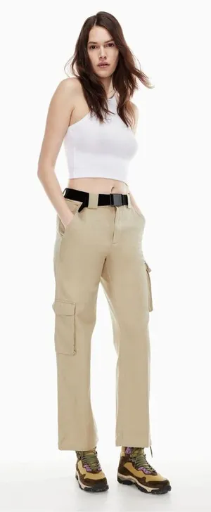 ✨Aritzia TNA Beige Cargo Sz Small Pants✨ thumbnail 1