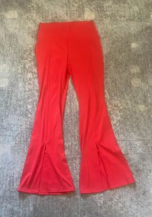 Joy Lab Cherry Red Split Flare Leggings thumbnail 4