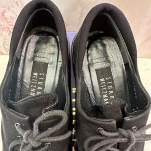 Stuart Weitzman Gore-Tex Black Oxford Lace Up Shoes Made in Spain Womens‎ 8 AAA thumbnail 7