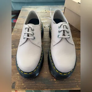 NEW! Dr. Martens Quad II Platform Derby in Vintage Taupe thumbnail 4
