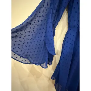 Altar'd State Navy‎ Blue Mini Dress Swiss Dot Ruffle Small Coquette Fairycore thumbnail 5