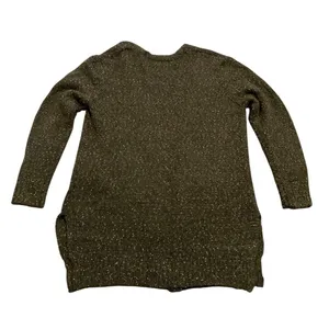 POL Cardigan Sweater Women Large Green Speckled Knit Open Front Pockets Gorpcore thumbnail 3