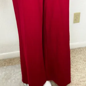 Alex Marie Deep Red Wide-Leg Women's Jumpsuit Size XL. J-18 thumbnail 6