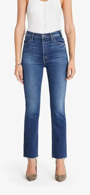 Mother Denim Hustler Ankle Fray Night Clubbing Jeans Raw Hem‎ thumbnail 1