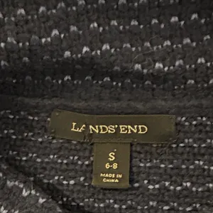 Lands' End Women's Deep Blue Cowl Neck Sweater thumbnail 2